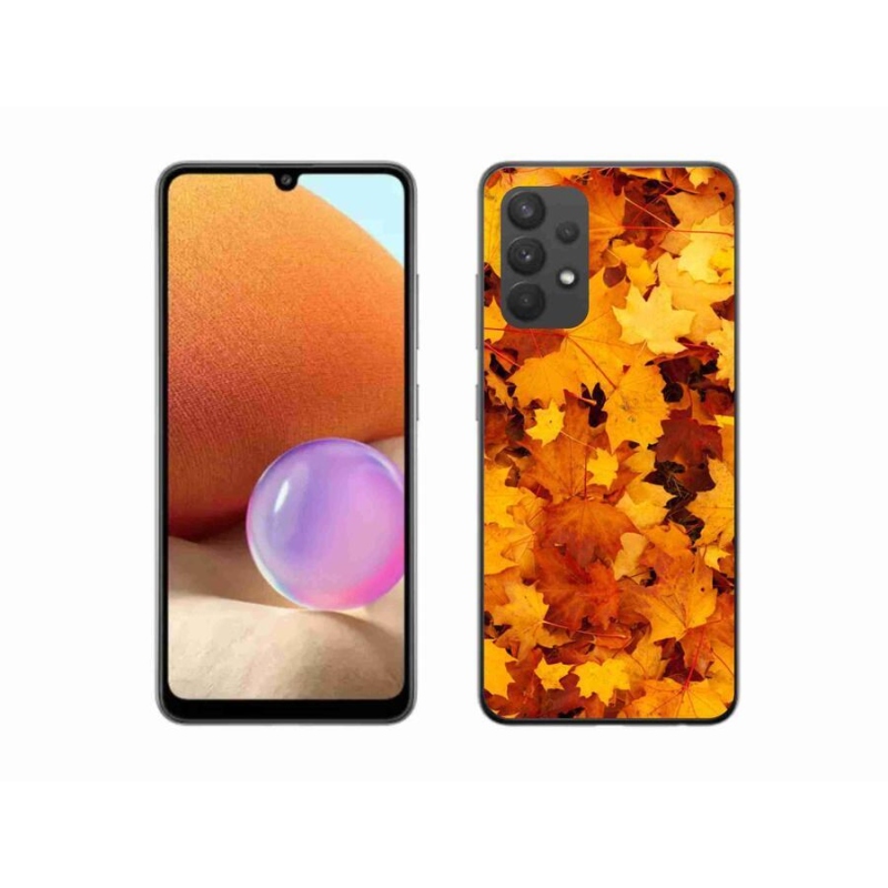 Gél borítás mmCase Samsung Galaxy A32 4G - juharlevelek - Samsung Galaxy A32 4G - juharlevelek