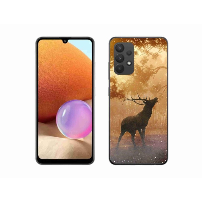 Zselés borítás mmCase Samsung Galaxy A32 4G - szarvas a vadászaton