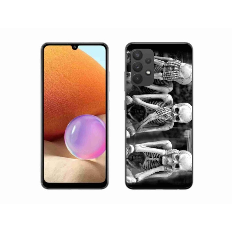 Gél borítás mmCase Samsung Galaxy A32 4G - csontvázakhoz