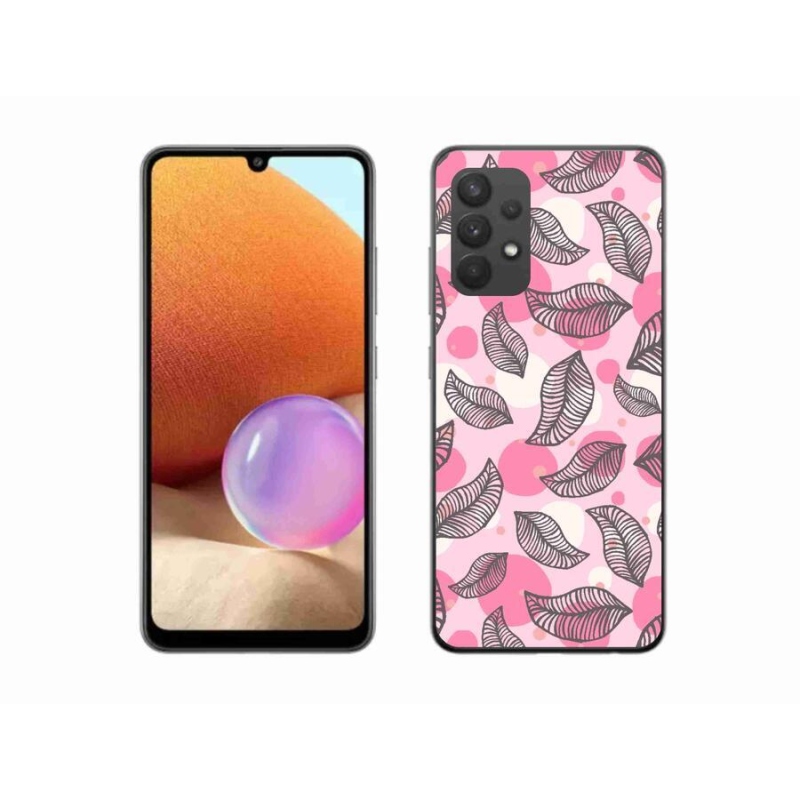 Gél borítás mmCase Samsung Galaxy A32 4G - rajzfilmes hulló levelek