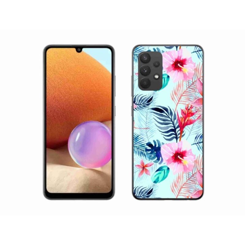 Gél borítás mmCase Samsung Galaxy A32 4G - virágokhoz