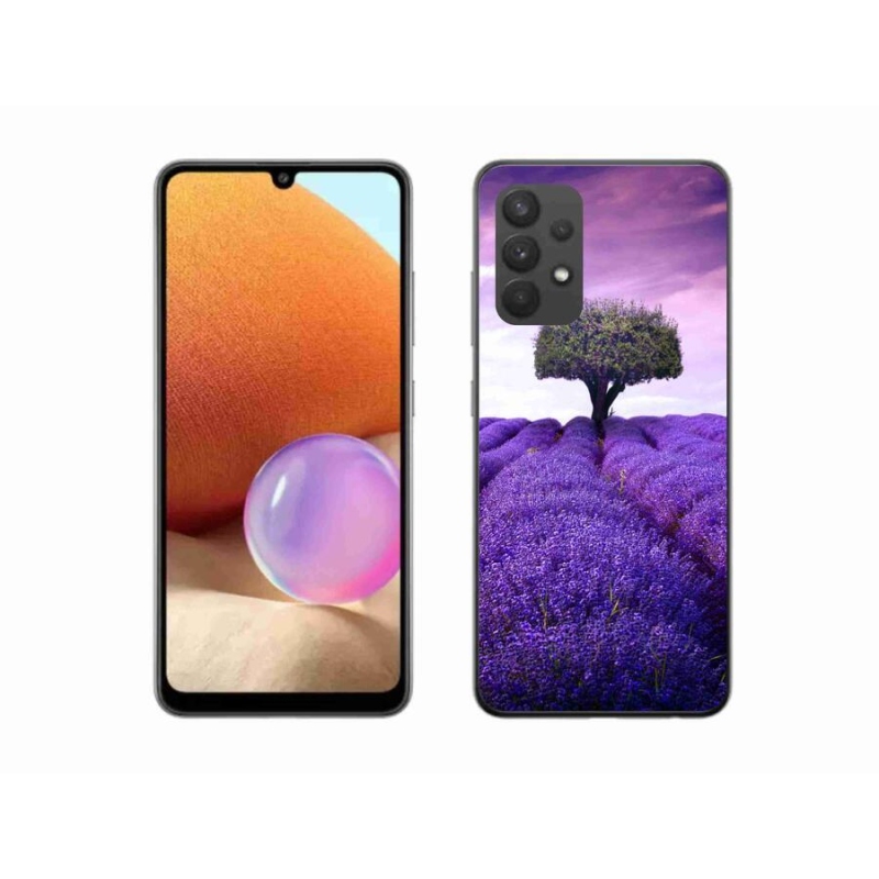 Zselés borítás mmCase Samsung Galaxy A32 4G - levendula rét