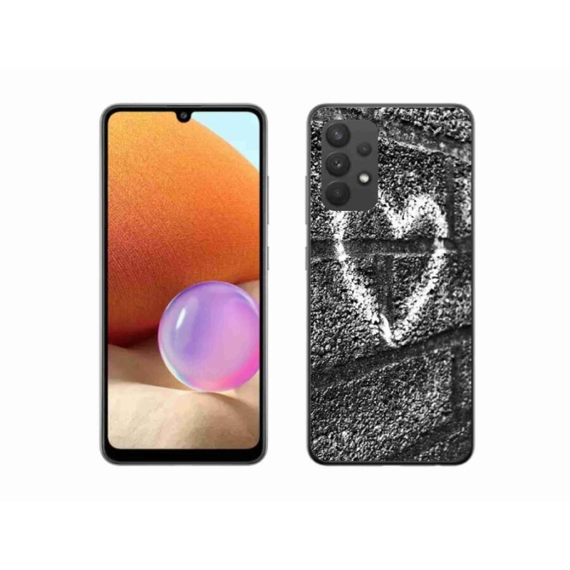 Gél borítás mmCase Samsung Galaxy A32 4G - szív a falon