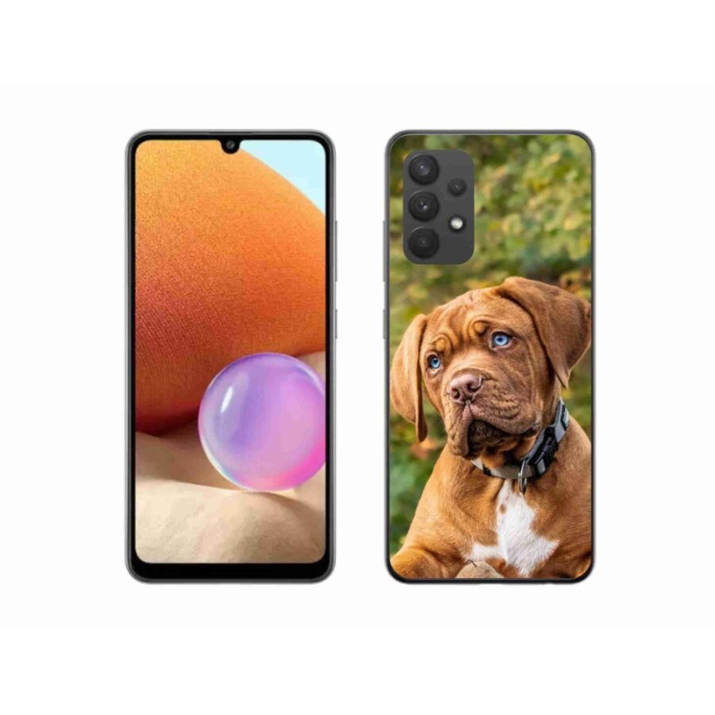 Gél borítás mmCase Samsung Galaxy A32 4G - kölyökkutyakékhez