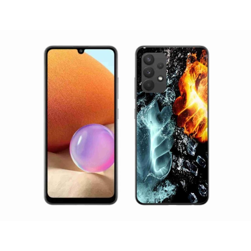 Zselés borítás mmCase Samsung Galaxy A32 4G - víz és tűz