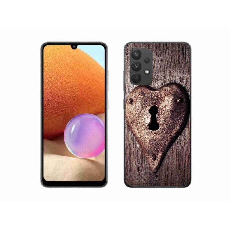 Gél borítás mmCase Samsung Galaxy A32 4G - szív alakú zár