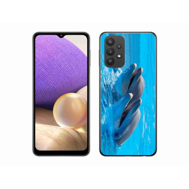 Zselés borítás mmCase Samsung Galaxy A32 5G - delfinek