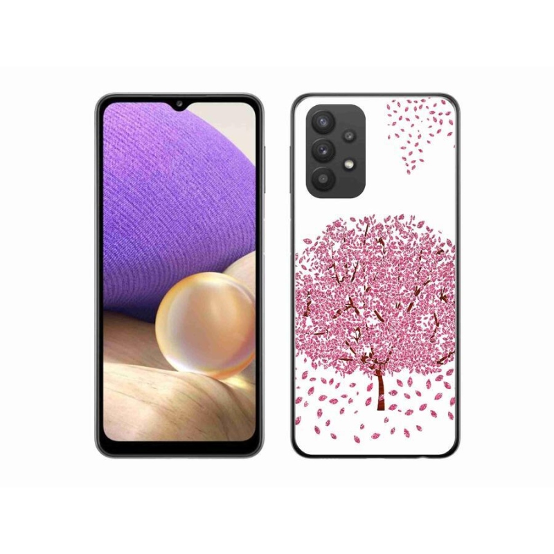 Zselés borítás mmCase Samsung Galaxy A32 5G - rajzfilmfa levelekkel