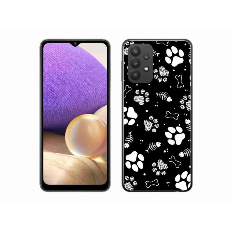 Zselés borítás mmCase Samsung Galaxy A32 5G - kutyamancsok