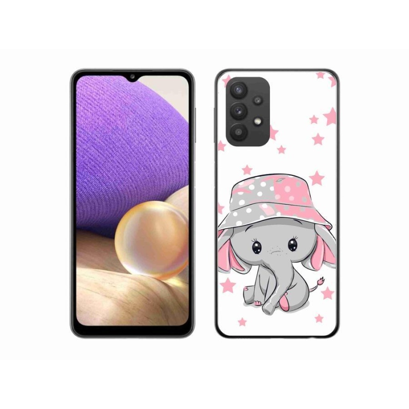 Gél védőhuzat mmCase Samsung Galaxy A32 5G - rózsaszín elefánthoz