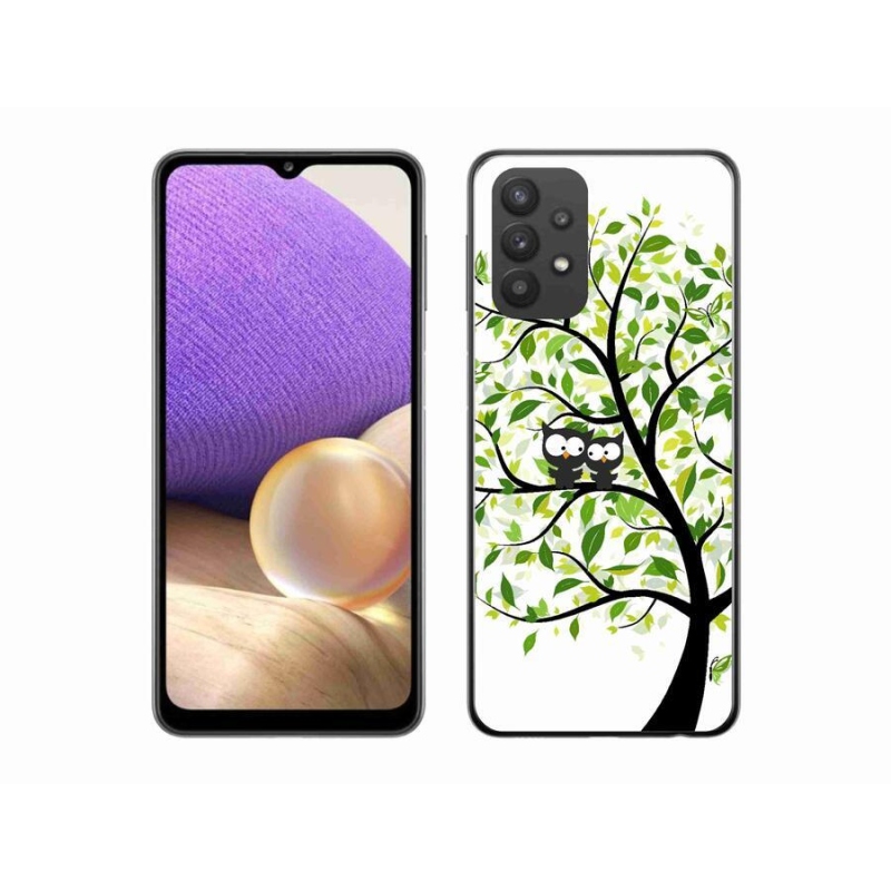 Zselés borítás mmCase Samsung Galaxy A32 5G - baglyok a fán