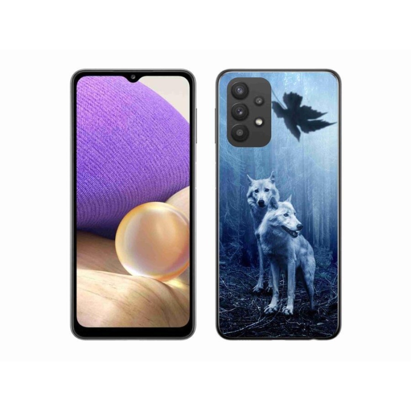 Zselés borítás mmCase Samsung Galaxy A32 5G - farkasok az erdőben
