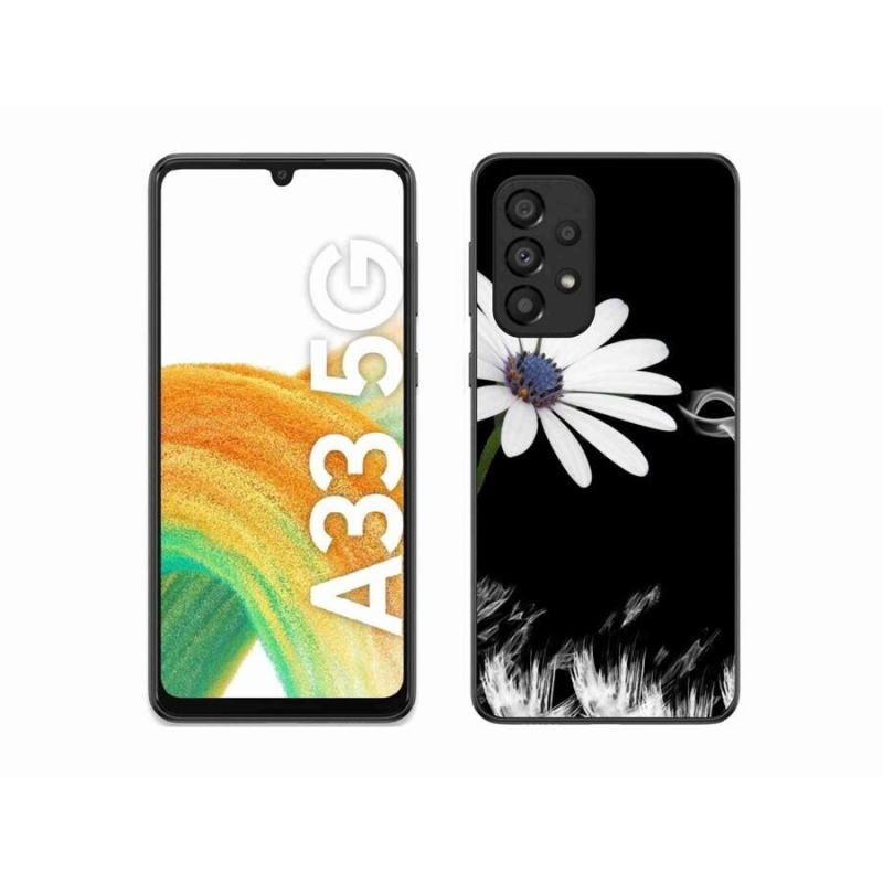 Gél védőhuzat mmCase Samsung Galaxy A33 5G - fehér virág