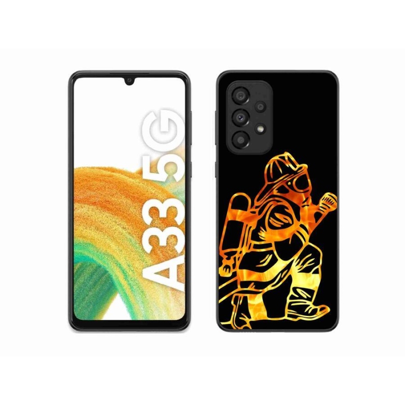 Gél borítás mmCase Samsung Galaxy A33 5G - tűzoltó 1