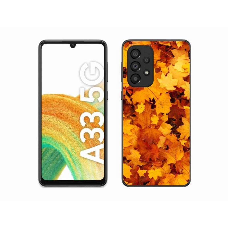 Gél borítás mmCase Samsung Galaxy A33 5G - juharlevelek