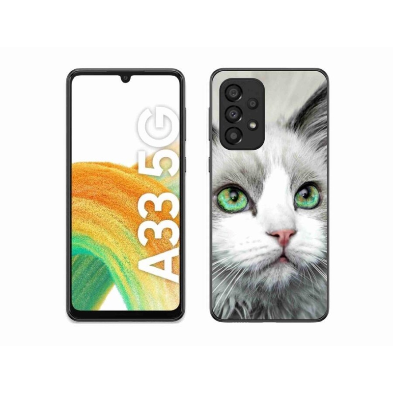 Gél borítás mmCase Samsung Galaxy A33 5G - macskaszem