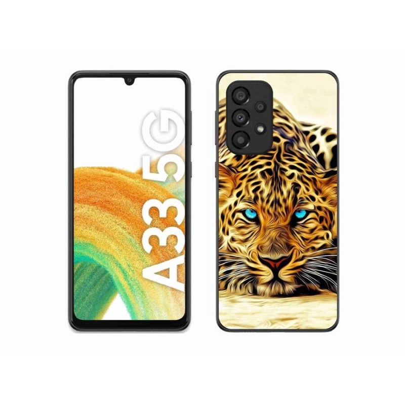 Gél borítás mmCase Samsung Galaxy A33 5G - rajzfilm tigrishez