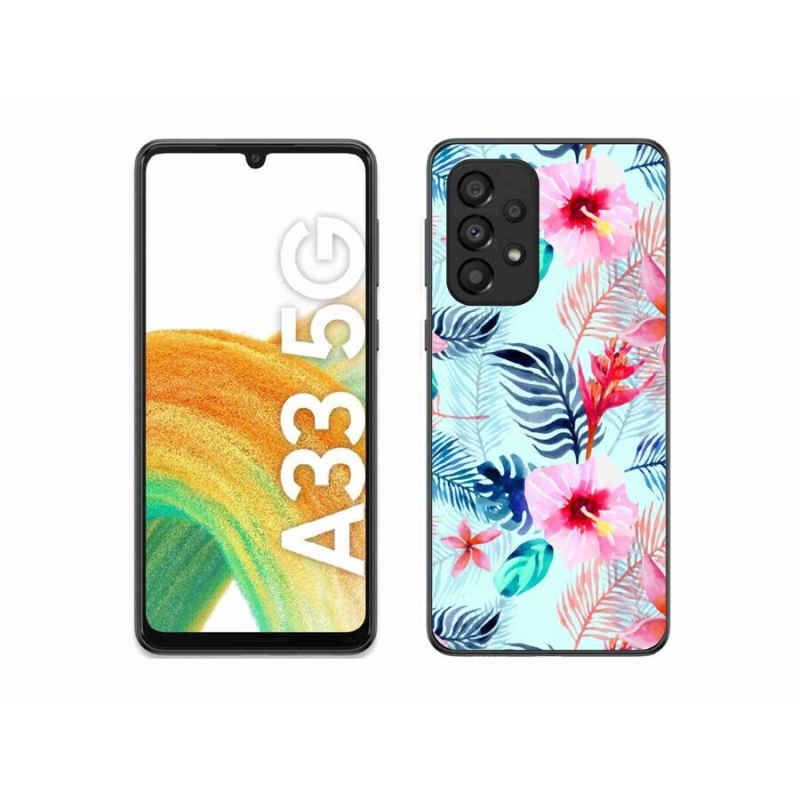 Gél borítás mmCase Samsung Galaxy A33 5G - virágokhoz