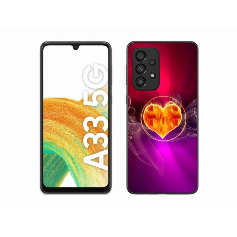 Gél borítás mmCase Samsung Galaxy A33 5G - tüzes szív