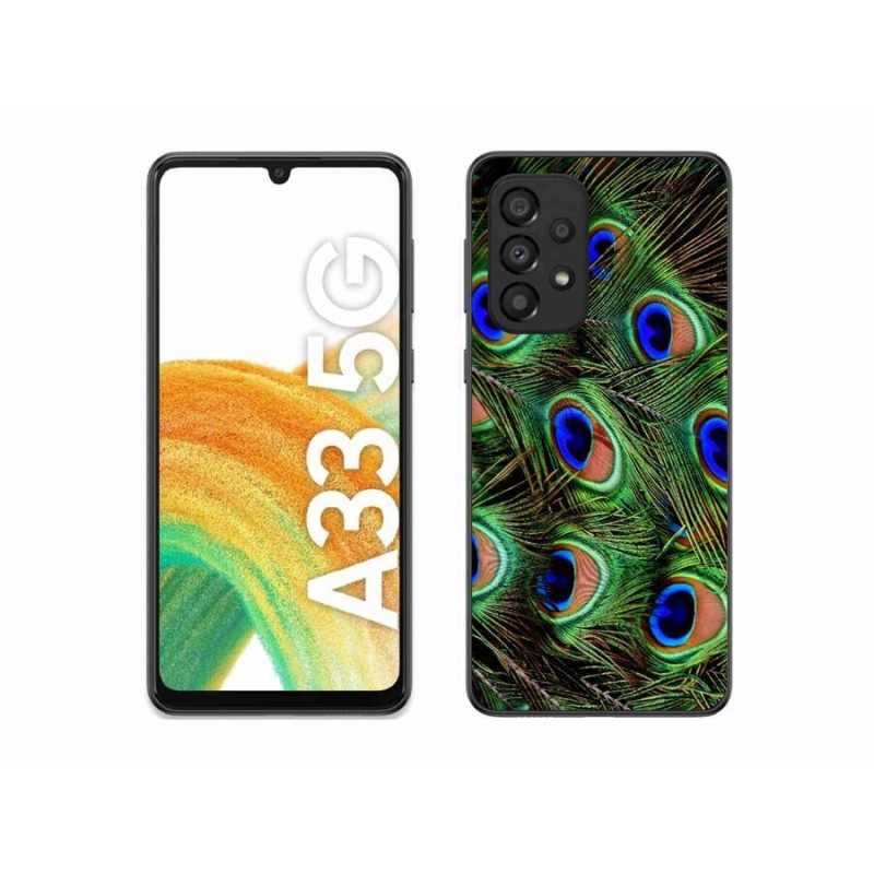 Zselés borítás mmCase Samsung Galaxy A33 5G - pávatoll
