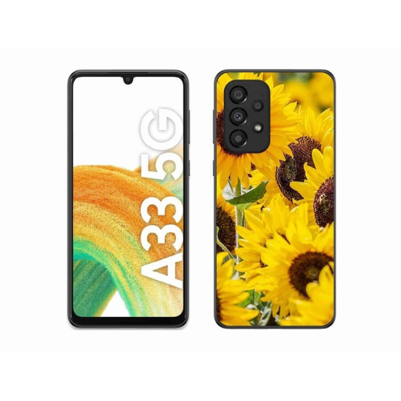 Zselés borítás mmCase Samsung Galaxy A33 5G - Napraforgó
