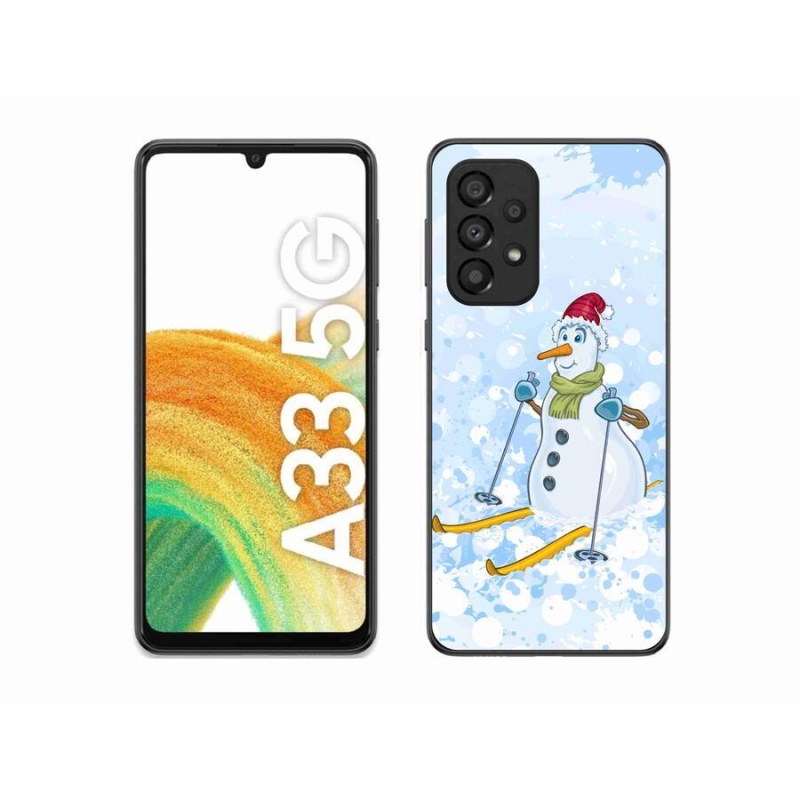 Zselés borítás mmCase Samsung Galaxy A33 5G - hóemberhez