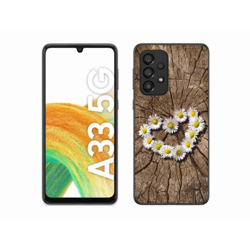 Zselés borítás mmCase Samsung Galaxy A33 5G - Százszorszépek szíve