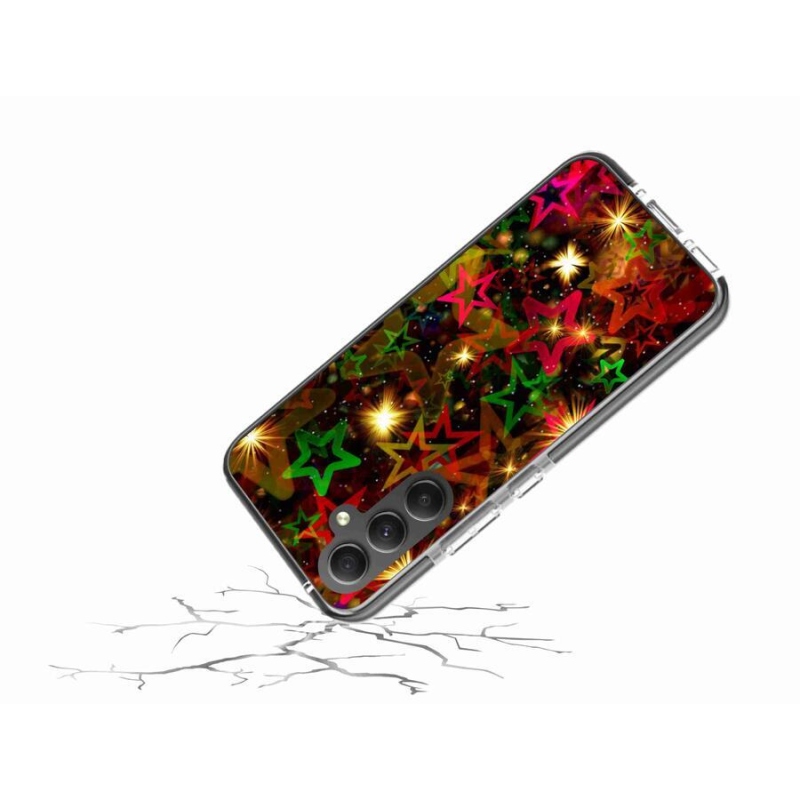 Zselés borítás mmCase Samsung Galaxy A34 5G - színes csillagok