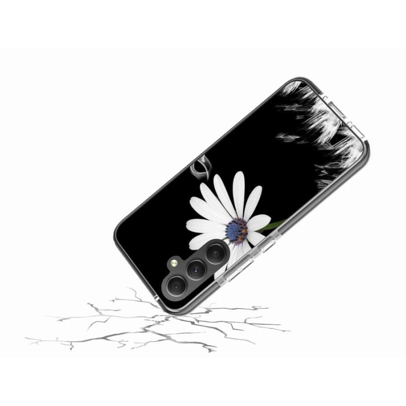 Gél védőhuzat mmCase Samsung Galaxy A34 5G - fehér virág