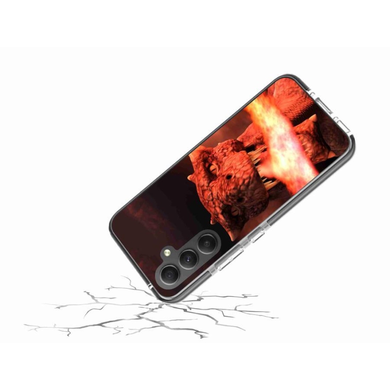 Zselés borítás mmCase Samsung Galaxy A34 5G - sárkány