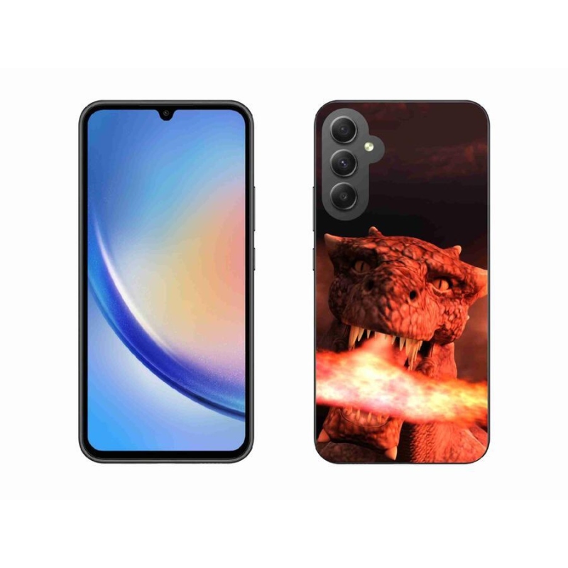 Zselés borítás mmCase Samsung Galaxy A34 5G - sárkány