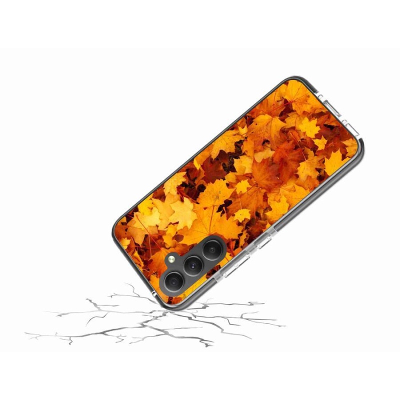 Gél borítás mmCase Samsung Galaxy A34 5G - juharlevelek - Samsung Galaxy A34 5G - Juharlevelek