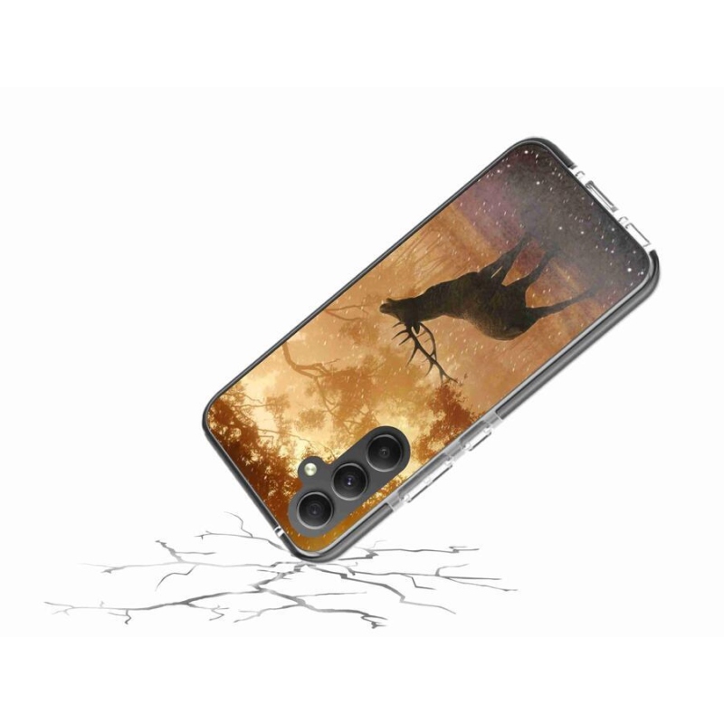Zselés borítás mmCase Samsung Galaxy A34 5G - szarvas a vadászaton