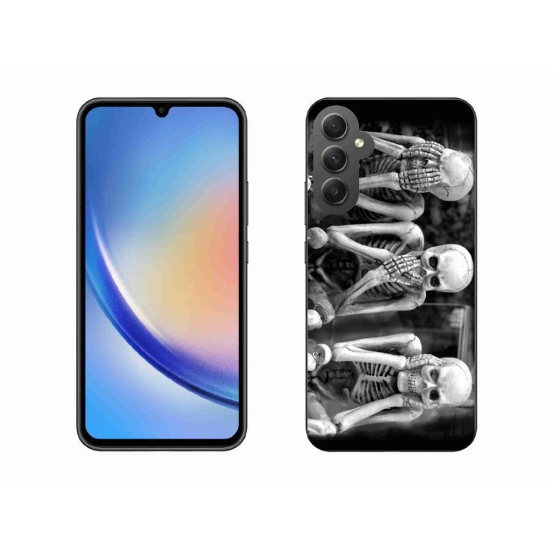 Zselés borítás mmCase Samsung Galaxy A34 5G - csontvázak számára