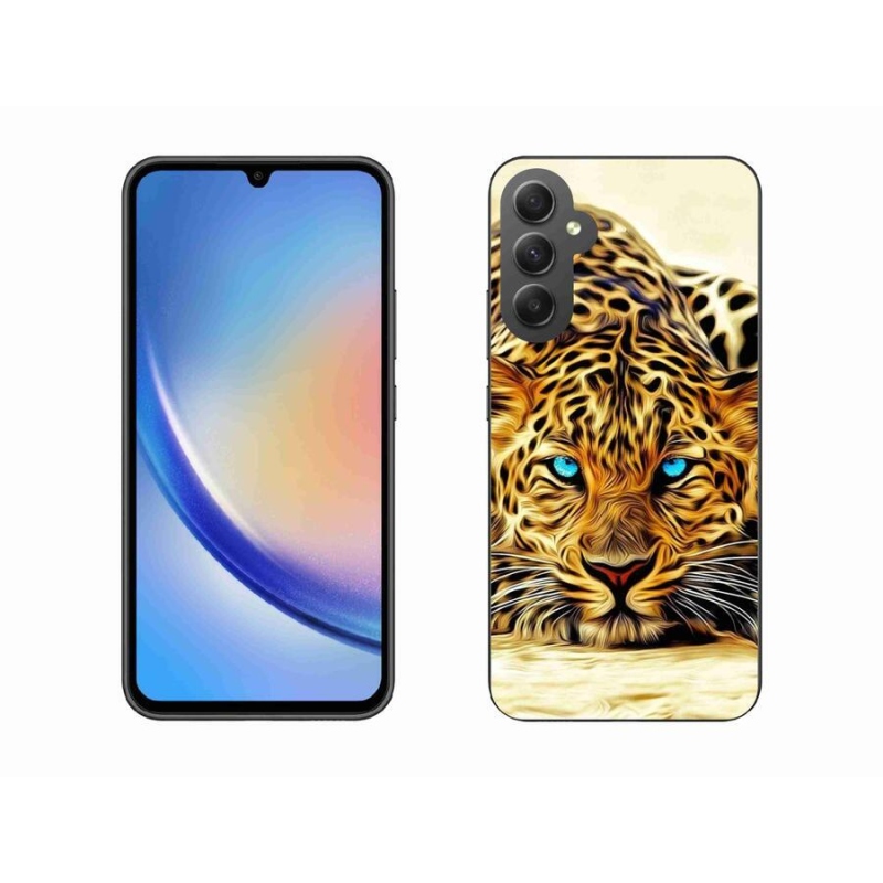 Zselés borítás mmCase Samsung Galaxy A34 5G - rajzfilm tigrishez