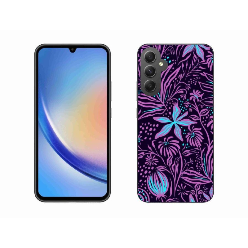 Zselés borítás mmCase Samsung Galaxy A34 5G - virágok 2