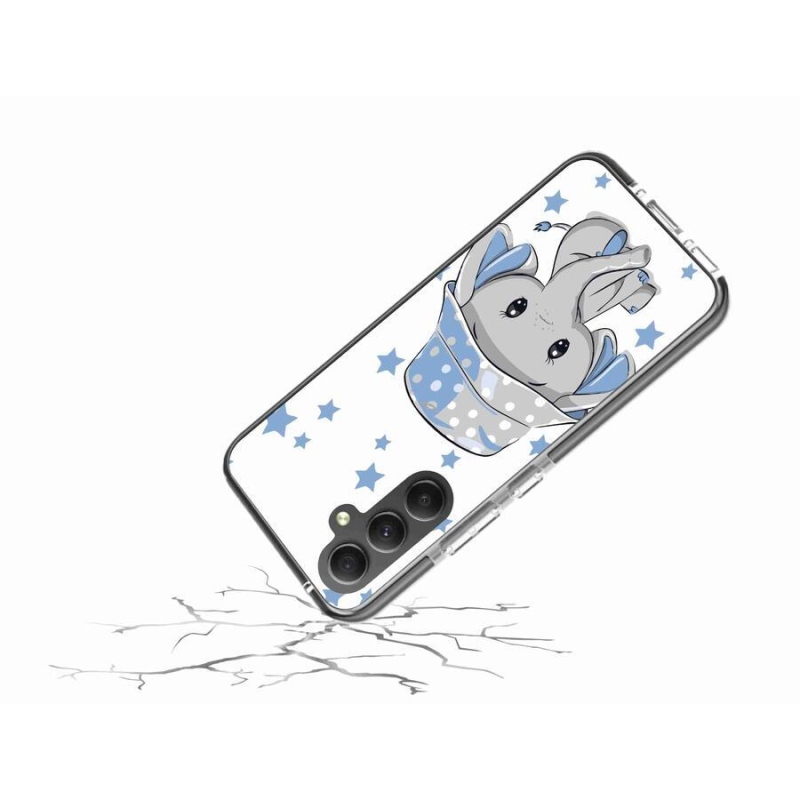 Gél védőhuzat mmCase Samsung Galaxy A34 5G - kék elefánthoz