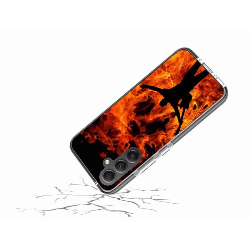 Gél borítás mmCase Samsung Galaxy A34 5G - zenész és tűz