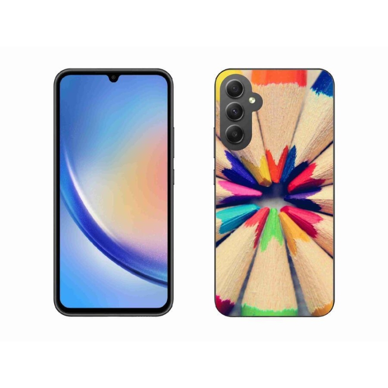 Zselés borítás mmCase Samsung Galaxy A34 5G - zsírkrétákhoz