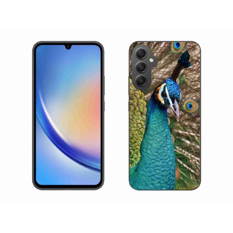 Zselés borítás mmCase Samsung Galaxy A34 5G - páva