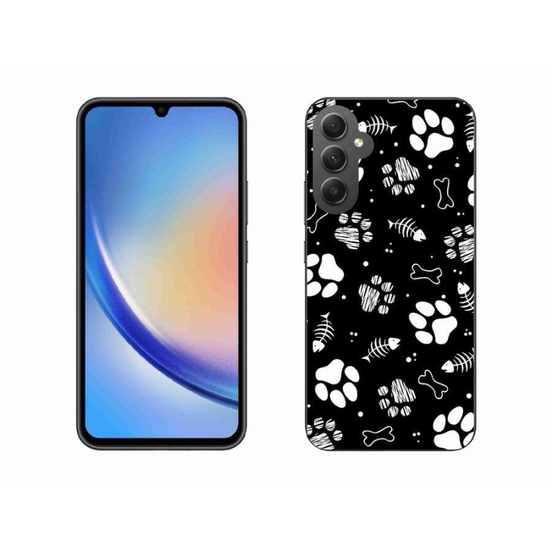Zselés borítás mmCase Samsung Galaxy A34 5G - kutyamancsok