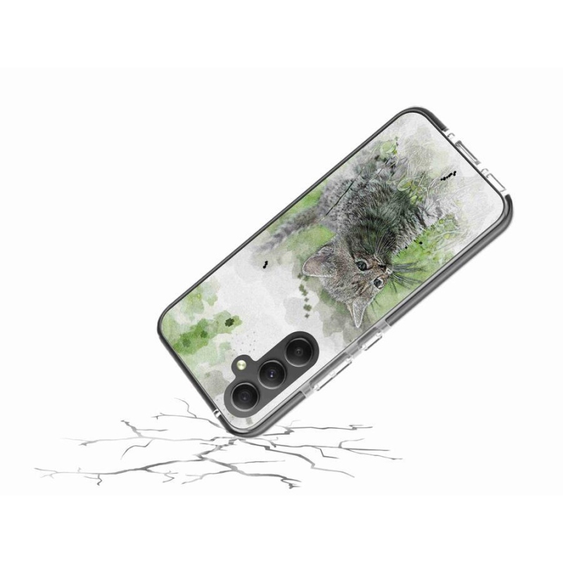 Gél borítás mmCase Samsung Galaxy A34 5G - aranyos cica 1