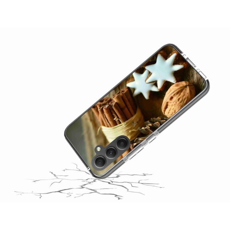 Gél borítás mmCase Samsung Galaxy A34 5G - fahéj és mézeskalács - Samsung Galaxy A34 5G - fahéj és mézeskalács