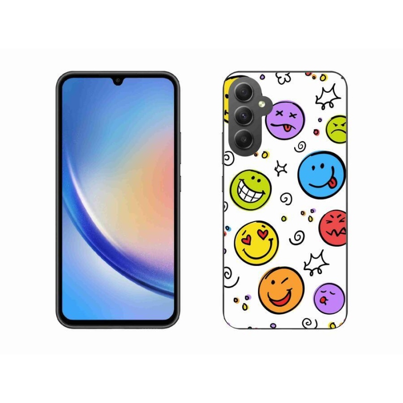 Gél borítás mmCase Samsung Galaxy A34 5G - smiley-khoz