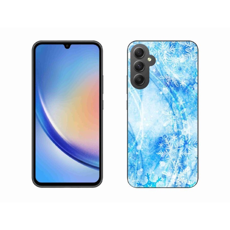 Gél védőhuzat mmCase Samsung Galaxy A34 5G - hópelyhekhez