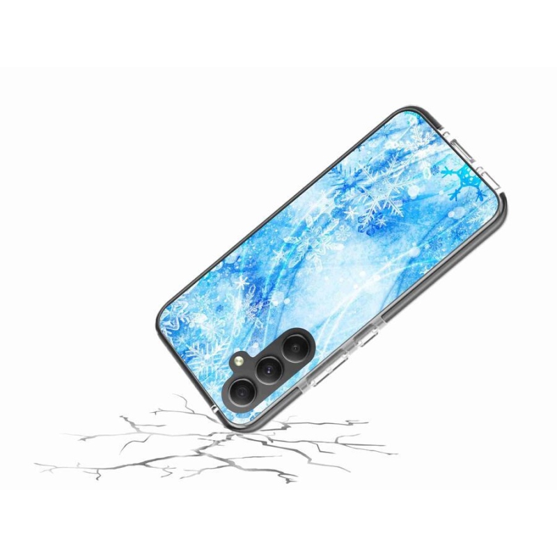 Gél védőhuzat mmCase Samsung Galaxy A34 5G - hópelyhekhez