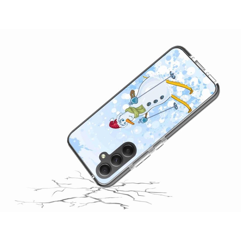 Gél védőhuzat mmCase Samsung Galaxy A34 5G - hóemberhez