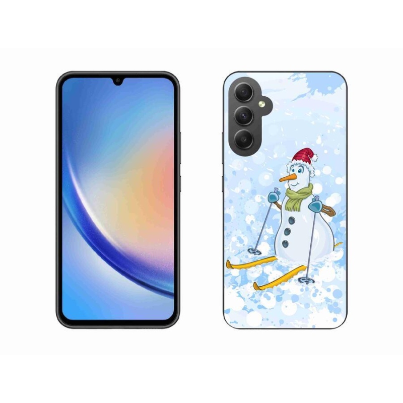 Gél védőhuzat mmCase Samsung Galaxy A34 5G - hóemberhez