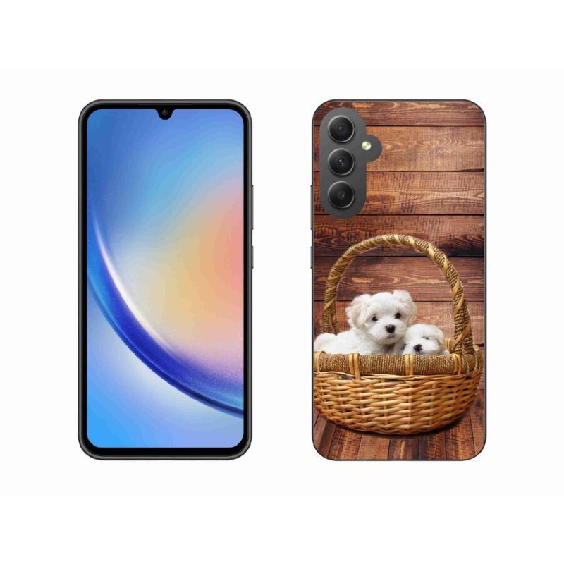 Gél védőhuzat mmCase Samsung Galaxy A34 5G - kölyökkutyákhoz
