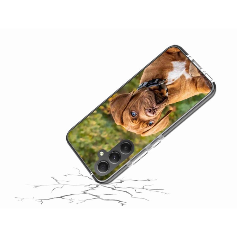 Zselés borítás mmCase Samsung Galaxy A34 5G - kölyökkutyakékhez